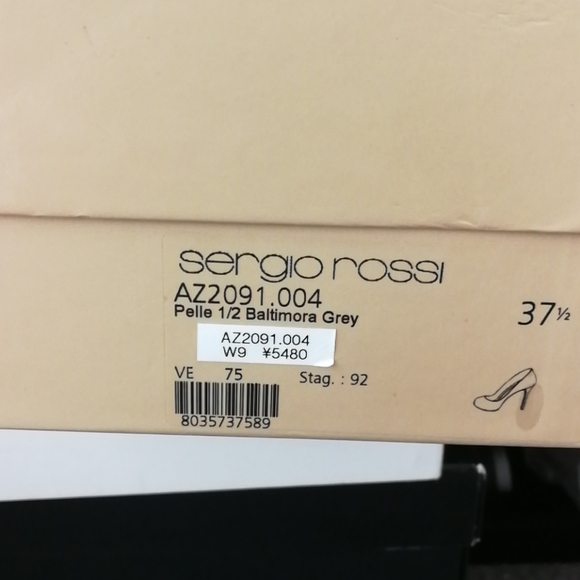 Sergio Rossi Brand New Black Gray Heels Pump - Picture 11 of 11
